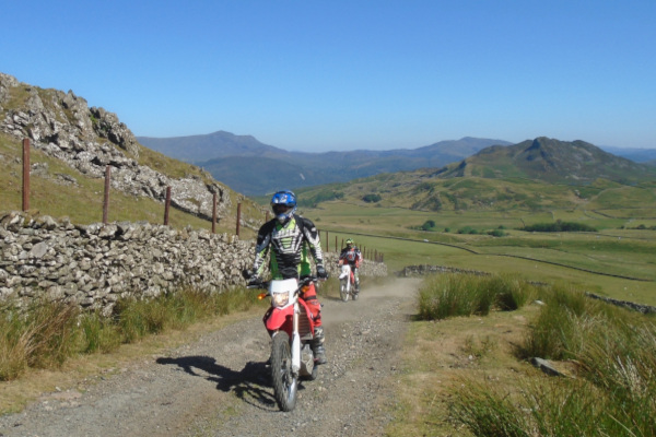 Trail riders in North Wales